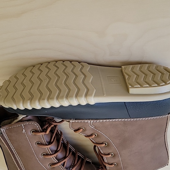 Women's Winter Rain Boots Waterproof Zipper Boots - Picture 8 of 8